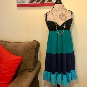 Cotton Stripped Dress - Medium